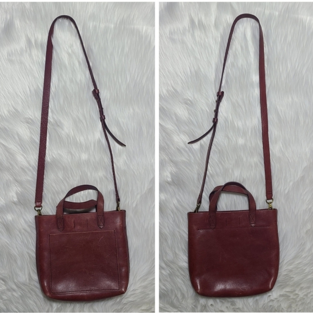 Madewell|Small Transport Crossbody Leather Tote Bag